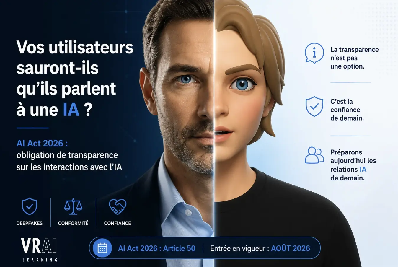 Deepfakes, avatars IA : connaissez-vous les obligations européennes   ?