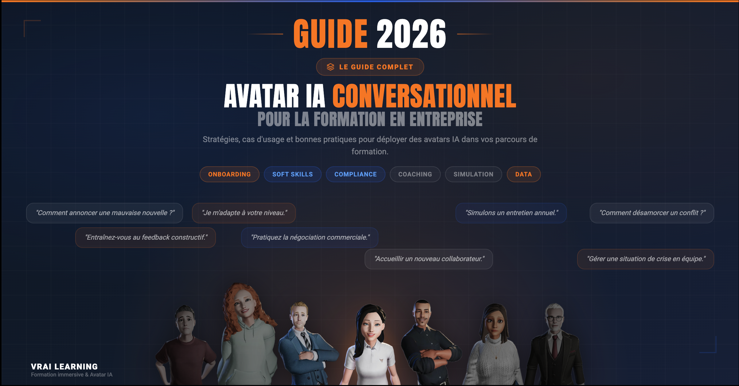 Avatar IA conversationnel pour la formation en entreprise : le guide complet 2026